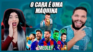 ♫ SUPER-MEDLEY DO MESSI - Especial de 10 Milhões | FutParódias (REACT)