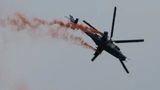 Czech Mi-24V display at SIAF 2012