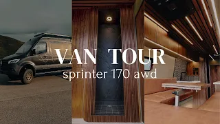 ONE OF A KIND: Modern Sprinter AWD with STONE Shower Van Tour