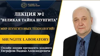 Лекция №1. Великая тайна Шунгита.