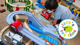 Thomas and Friends with Thomas Train, Tomica, Hot Wheels, and Fast Lane | Fun Toy Trains