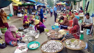Lifestyle In Market Scene - Vendor, Pickle, Fruit, Fish, Prawn, Crab, Dessert & More | CAMBODIA