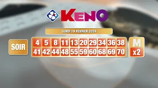 Tirage du soir Keno® du 19 février 2024 - Résultat officiel - FDJ