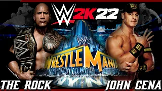 WWE 2K22 THE ROCK VS JOHN CENA WRESTLEMANIA 29