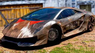 ENCONTREI A LAMBORGHINI DO FILME NEED FOR SPEED ABANDONADA NO FORZA HORIZON 5 (RestaurandoClássicos)