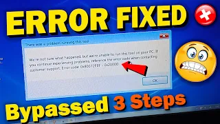Windows 7 Media Creation Tool NOT Running Fixed and Bypassed - Error Code 0x80072F8F - 0x20000