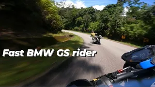 Chasing fast rider on a BMW R1250GSA (4K)