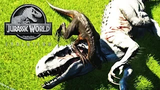 INDORAPTOR AGAINST BIGGER DINOSAURS 2 JURASSIC WORLD EVOLUTION