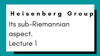The sub-Riemannian Aspect of Heisenberg Groups