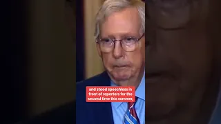 Sen. Mitch McConnell returns to work after freezing in front of reporters #shorts