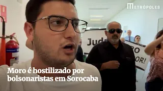 Sergio Moro é hostilizado por vereador e manifestantes em Sorocaba