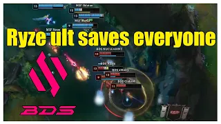 5 man ryze ult saves everyone on BDS (MSF vs BDS)