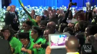 Mandela Funeral Hall Filled With Singing, Dancing