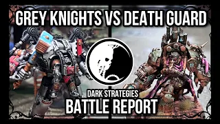 Grey Knights vs Death Guard + Battle Report 1000 Points + Warhammer 40K 9th Edition