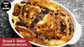 Classic 🇬🇧 British Bread & Butter Pudding — UK|English traditional bread and butter dessert recipe.