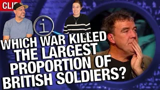 QI - Which War Killed the Largest Proportion of British Soldiers? REACTION