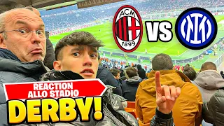 VADO al DERBY MILAN vs INTER a SAN SIRO con MIO PAPÀ! *REAZIONE ASSURDA*