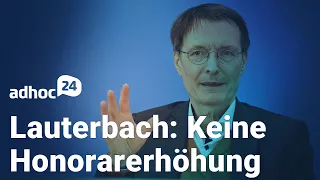 Lauterbach: Keine Honorarerhöhung / Anhörung Engpassgesetz / BKK verteidigt Nullretax