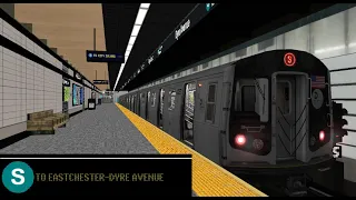 OpenBVE Fiction: Coop-Op City (S)huttle To Eastchester-Dyre Avenue (R160A)