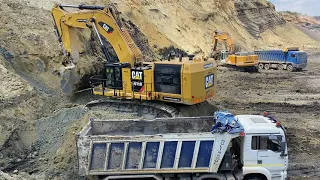 Caterpillar 6015B And Liebherr 974 Excavators Loading Trucks - Sotiriadis/Labrianidis Mining