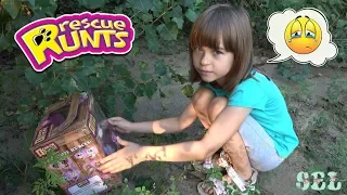 Софи нашла щенка! Хаски Потеряшка с блохами Rescue Runts