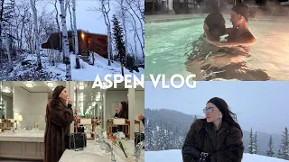 Aspen travel vlog ♡ Vail, Four Seasons, hot tub in the snow, Sant Ambroeus, apres-ski, St. Regis