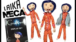 Neca Laika Coraline Box Set Display SDCC2017 Exclusive Figure Review