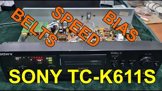 Sony TC-K611S cassette deck : Belts - Speed - Bias