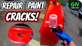 Repair and paint your car bumper.