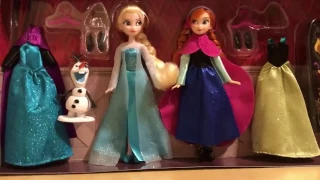 Disney Frozen Princess Elsa and Anna Wardrobe Set New Toys Unboxing Surprised!!