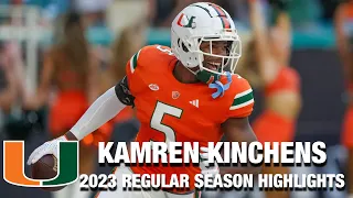 Kamren Kinchens 2023 Regular Season Highlights | Miami DB