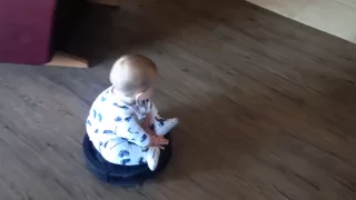 Baby Riding Roomba Original