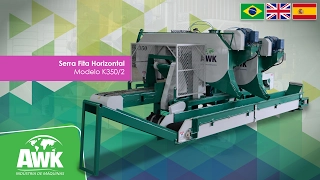 Serra Fita Horizontal K350/2 (Com Duas Esteiras de Alimentação)