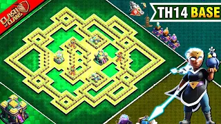 NEW STRONGEST! Town Hall 14 (TH14) Trophy farming Base With CopyLink 2023 | Clash Of Clans #110