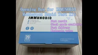 IMMUNOBIO Monkeypox Virus Rapid Test Kit Stock Goods Available Fast Delivery