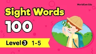 [ Sight Words 100 LEVEL.3 ] LESSON 1 I 01.high ~ 05.food ( ver. 180903 ) | Easy English