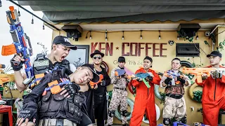 Nerf Guns War : Men Of SEAL TEAM Pursue Attack The Boss Of Dangerous Criminal Group Ambush Ten Faces