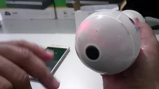 Como Resetar a câmera IP lâmpada Espiã 360°, camera parou de funcionar, configuração de fabrica.