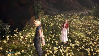 FINAL FANTASY VII REMAKE PS5 4K Aerith Flowers Talking Scene