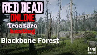 Red Dead Online. Treasure hunting. Blackbone Forest / Карта сокровищ лес Блэк-Боун