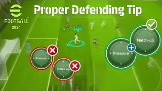 🔴Proper Defending Tip & Trick  |How To Defend In Efootball Mobile 2024 |Tutorial To Defend#efootball