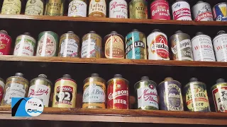 St. Louis Attorney Dan Brown shows off his remarkable beer can collection