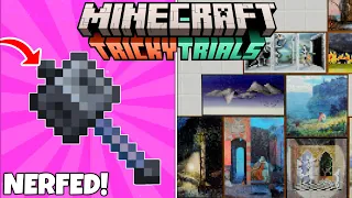 BIG MACE NERF! NEW Items, Music & Paintings! Minecraft 1.21 Tricky Trials Update