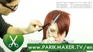 Unusual short haircut parikmaxer tv english version