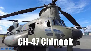 RAF CH-47 Chinook Walkaround With Engine Start, Taxi, Takeoff