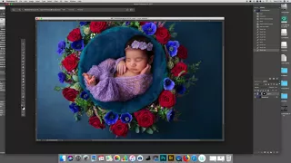 Part 2 -Newborn composite  transfer to another digital backdrop