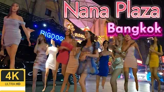 [4K] Nana Plaza & Sukhumvit soi 4 Thailand Bangkok midnight 2023