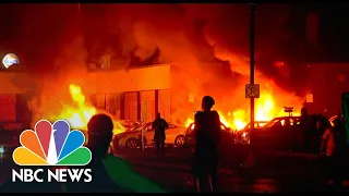 Protesters Set Vehicles, Buildings On Fire After Police Shooting Of Black Man | NBC News NOW