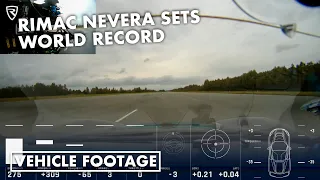 Rimac Nevera setting a Guinness World Record in reverse