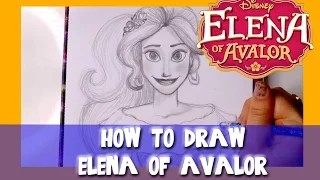 How to Draw ELENA of AVALOR (a Disney Princess Drawing Tutorial) - @dramaticparrot